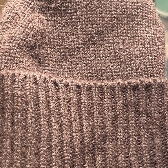 Aritizia Babaton Chocolate Brown Fold Over Cuff Cashmere Ribbed NWT main image 5
